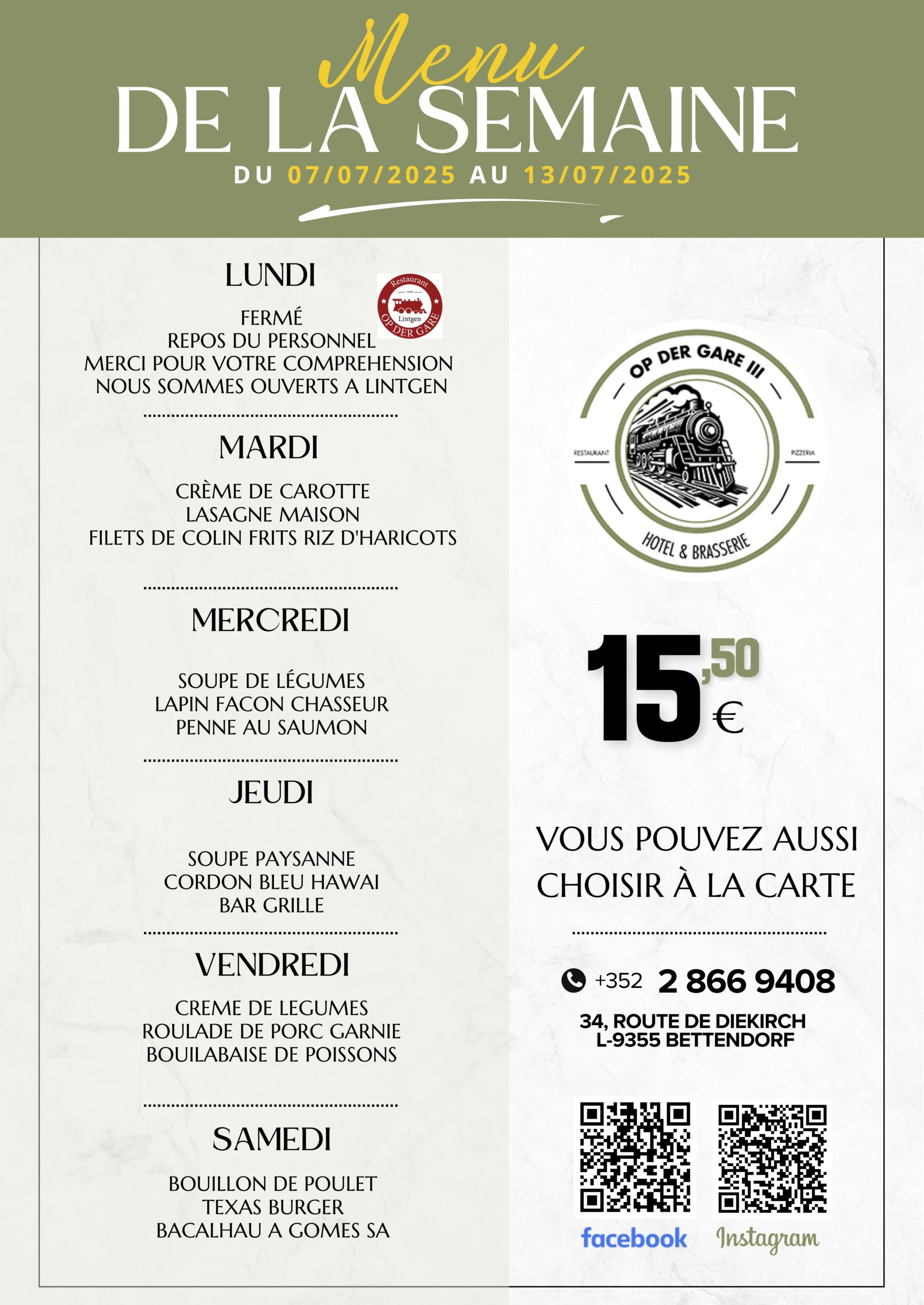 Menu S121 - Bettendorf